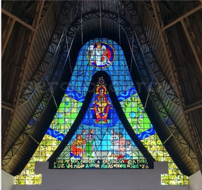 Catedral N. Sra. de Guadalupe — Vitral da Encarnação · Foz do Iguaçu (PR), imagem 9